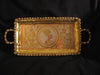 Egyptian Decorative Brass Tray w/depictions of King Tut