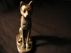 Pewter Egyptian Revered Cat Collectable