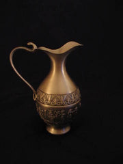 Egyptian Pewter Decorative Handicrafted Pitcher